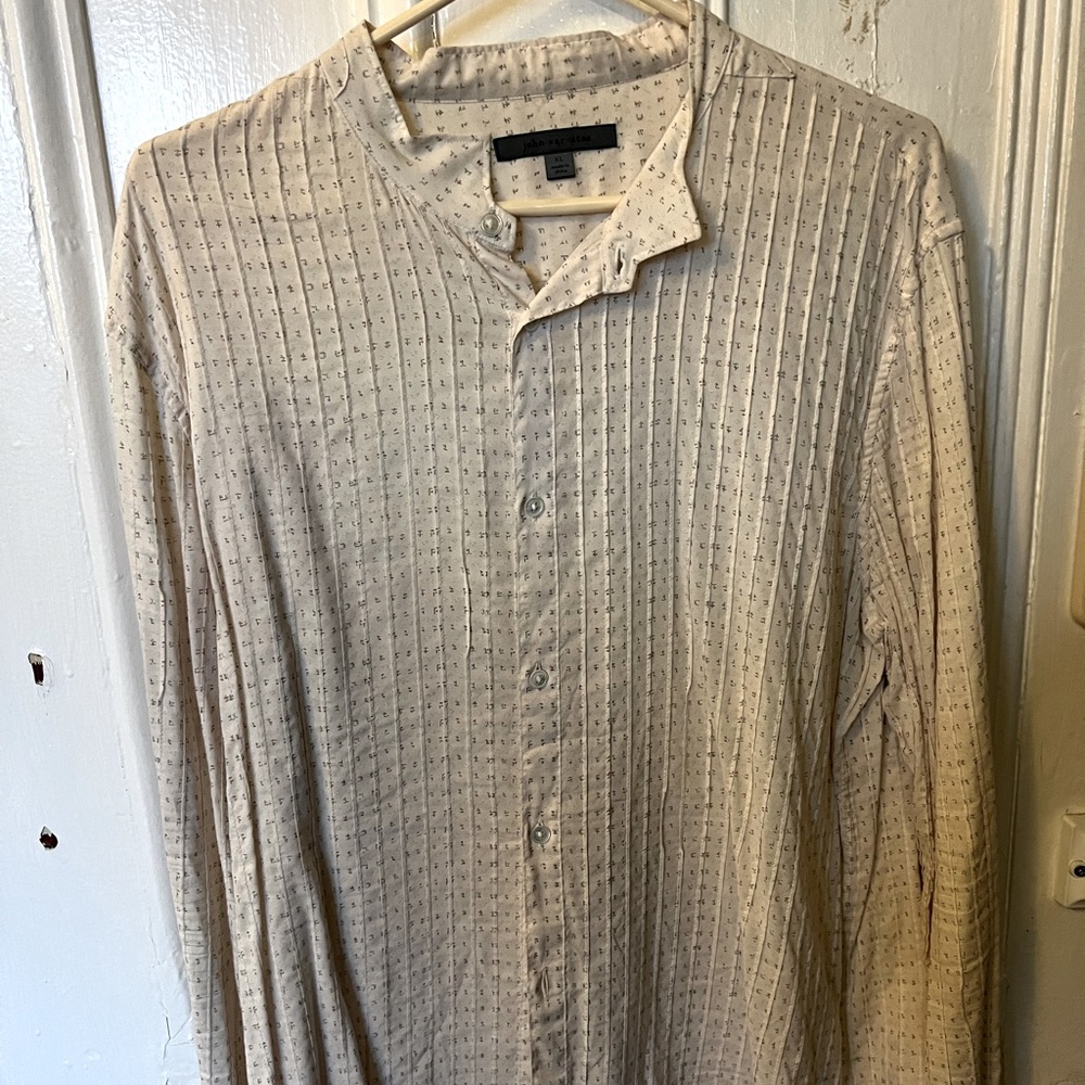 John Varvatos Vintage look button up shirt